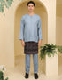 BAJU MELAYU JOHOR RAES (DENIM BLUE)